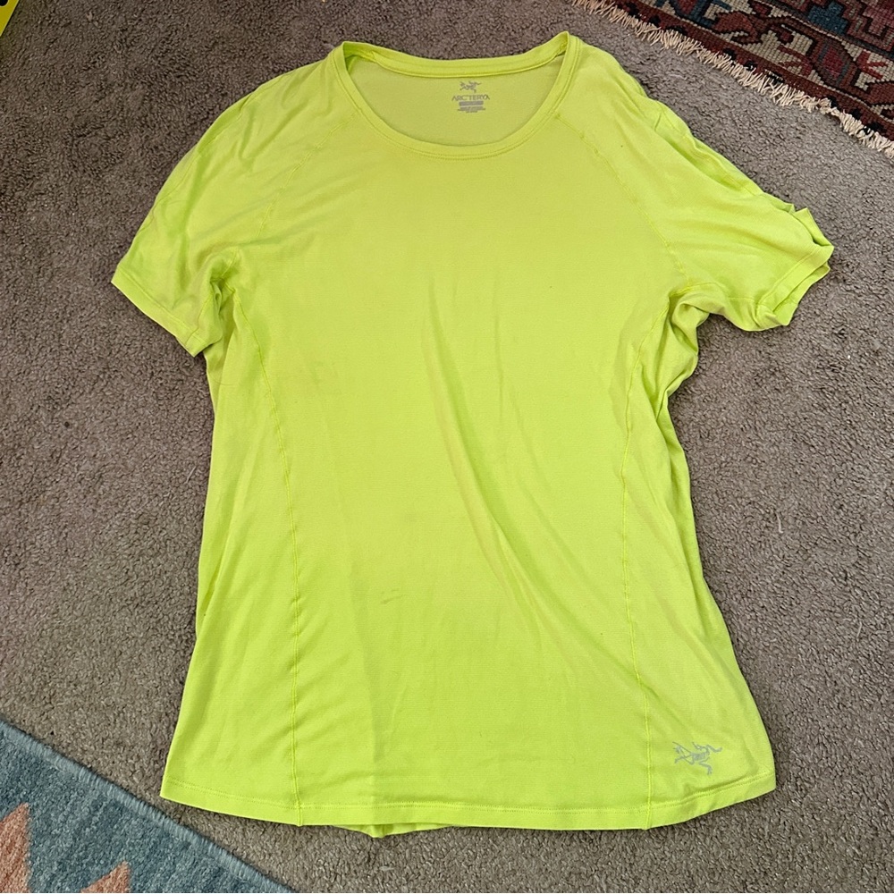 Arc’teryx Neon Yellow Base Layer Tee